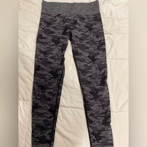Seamless camo leggings from Gymshark in size Medium